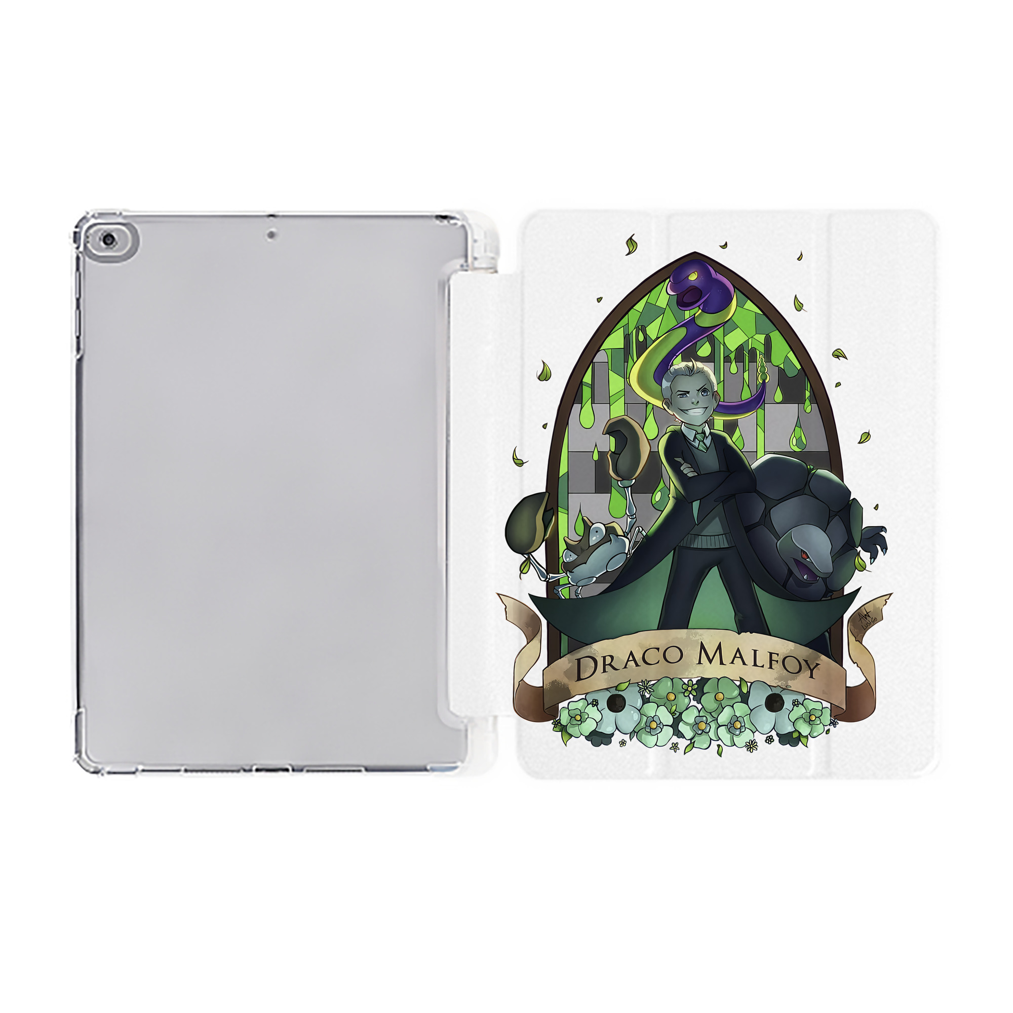 （画像用） Harry Potter ハリー・ポッターシリーズ IPad ケース ペン収納付き 三つ折りスタンド PUレザー×シリコン 対応機種9.5/10.5/10.9インチ